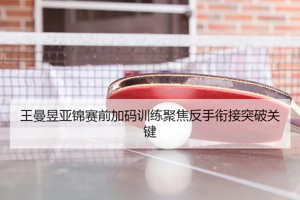 王曼昱亚锦赛前加码训练聚焦反手衔接突破关键